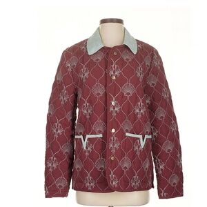 $318 XXS (BOXY FIT) Tombolo 'Clambake" Lobster Quilt Coat Jacket